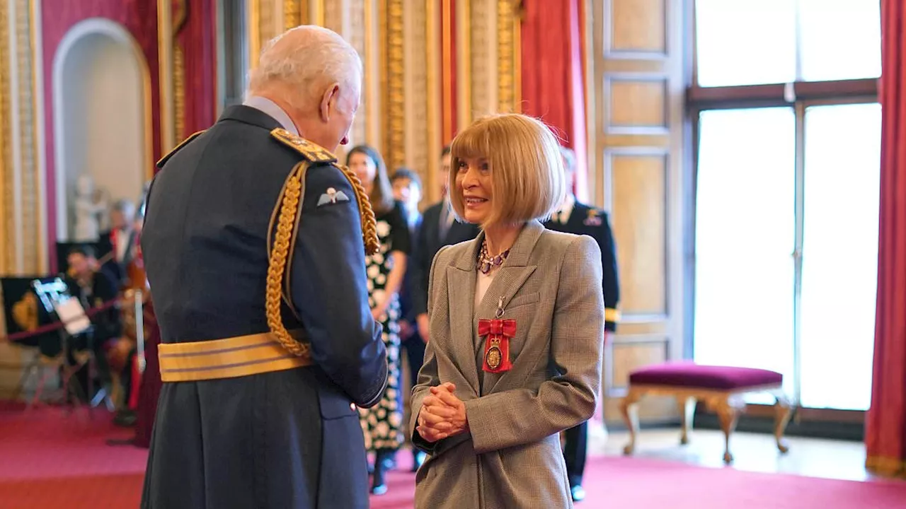 Dame Anna Wintour makes major change to her signature image to meet King Charles