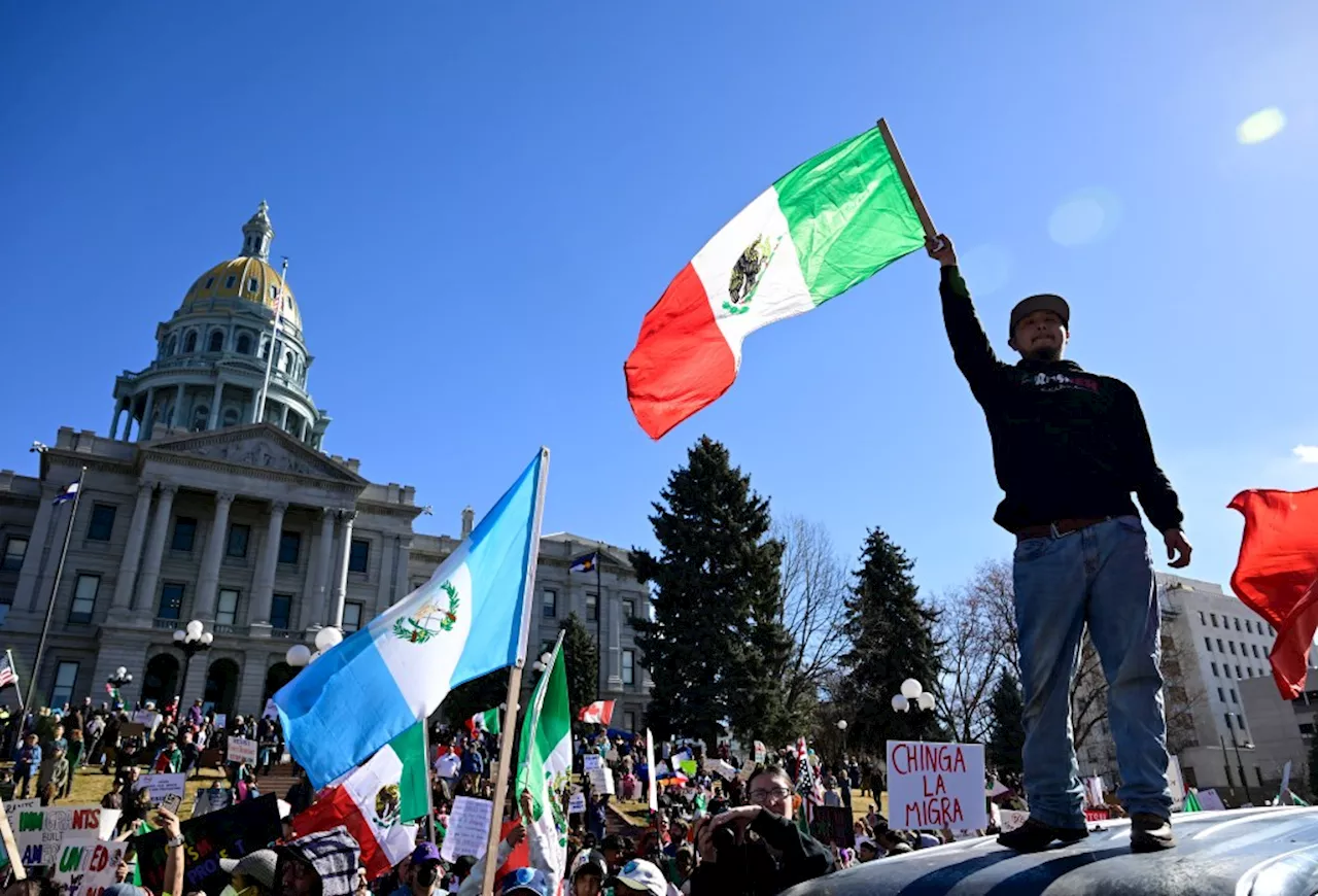 Denver protest against President Trump, ICE raids draws thousands outside state Capitol