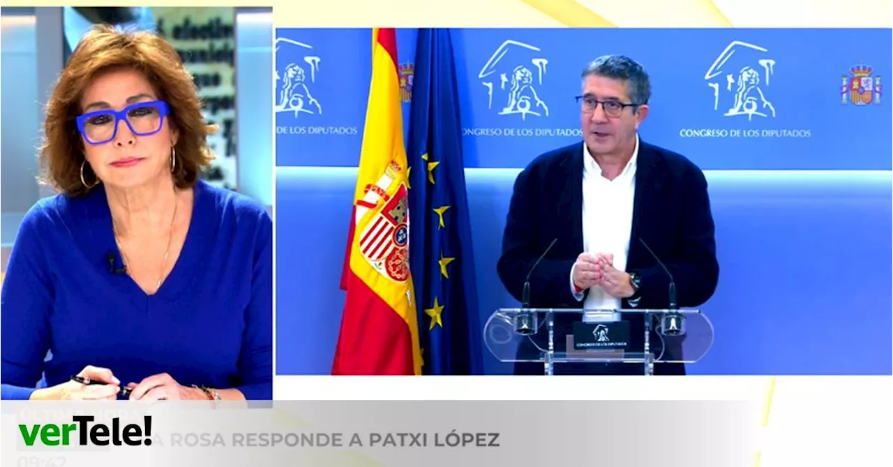 Ana Rosa Quintana Responde a Patxi López por Sus Críticas a Unicorn Content