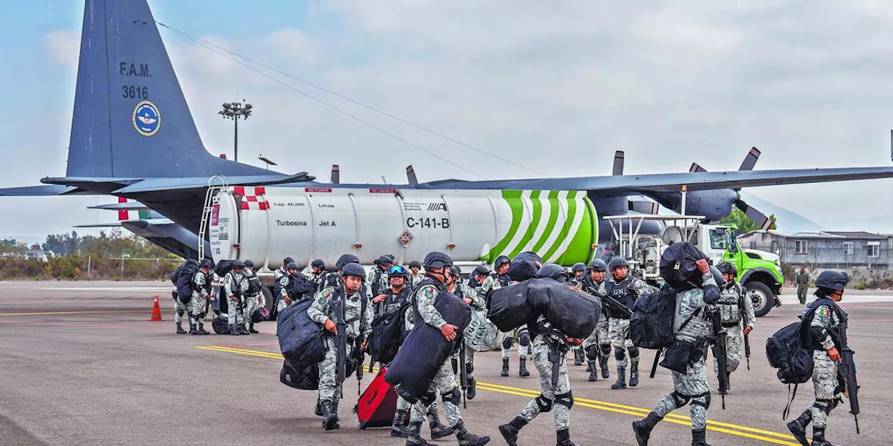 Mandan a guardias del sur del país a frontera con EU