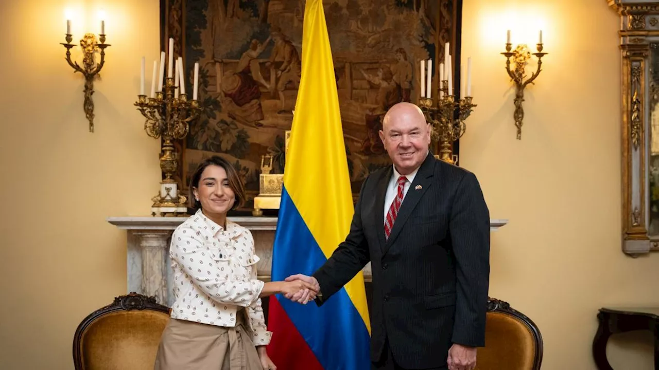 Canciller Sarabia se reunió con el encargado de negocios de Estados Unidos en Colombia, John Mcnamara