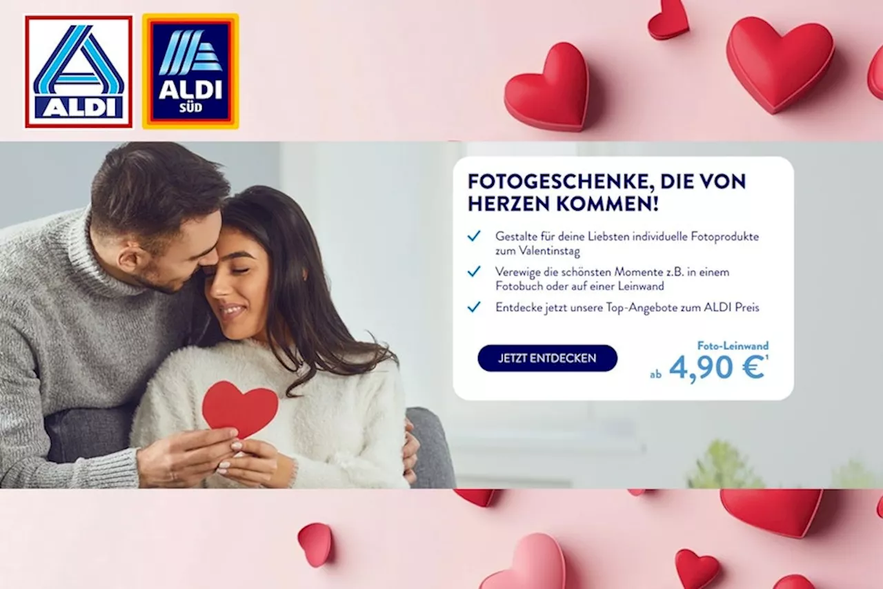 ALDI Foto-Geschenke zum Valentinstag: Das perfekte Geschenk mit exklusiven Rabatten