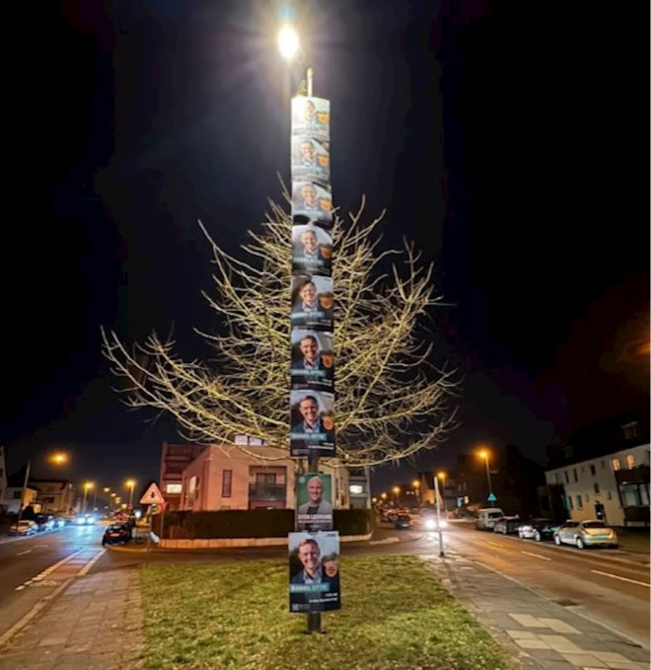 Köln: CDU-Kandidat Daniel Otte stapelte Plakate an Laternen – Anwohner verärgert