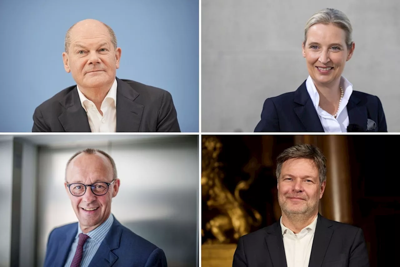 TV-Quadrell statt Duell: Merz, Scholz, Weidel und Habeck im Schlagabtausch