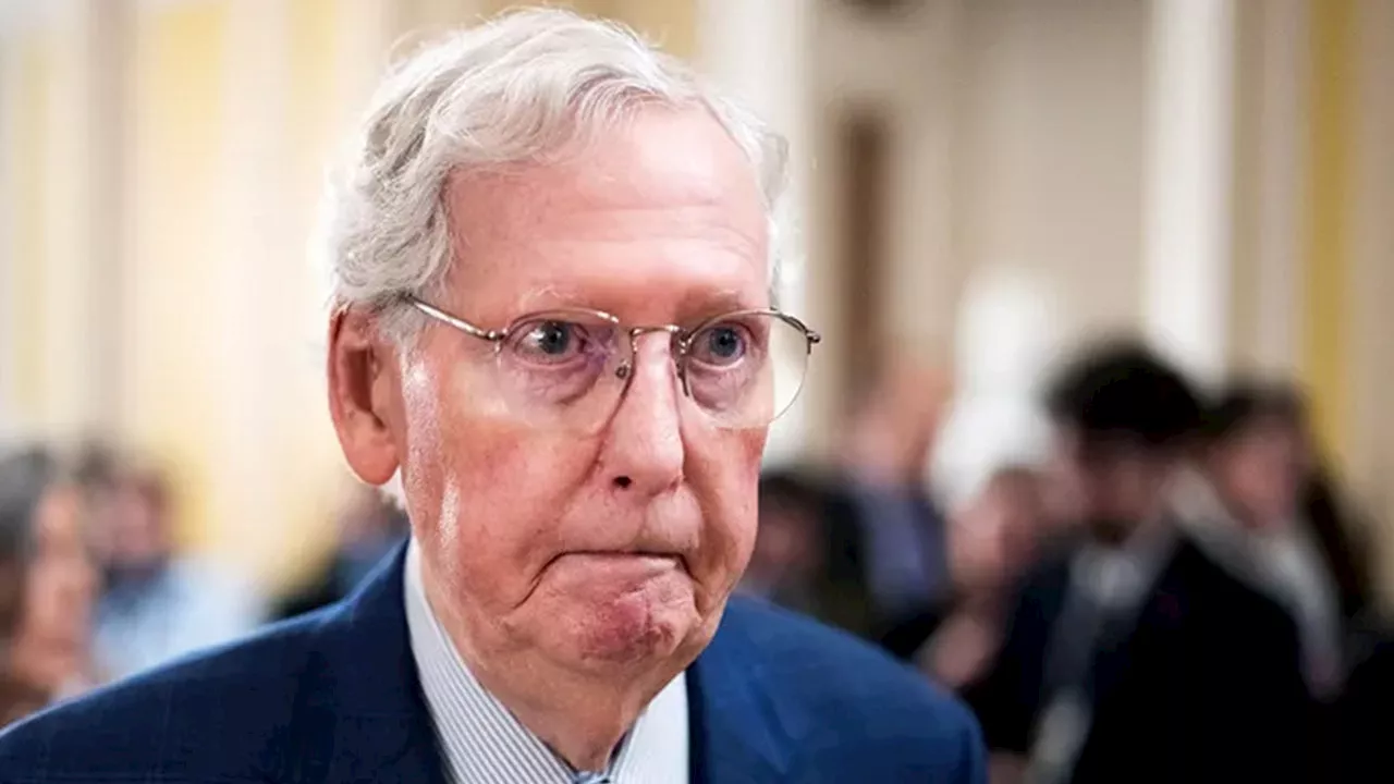 Former GOP leader McConnell falls while exiting Senate chamber after Turner confirmation vote