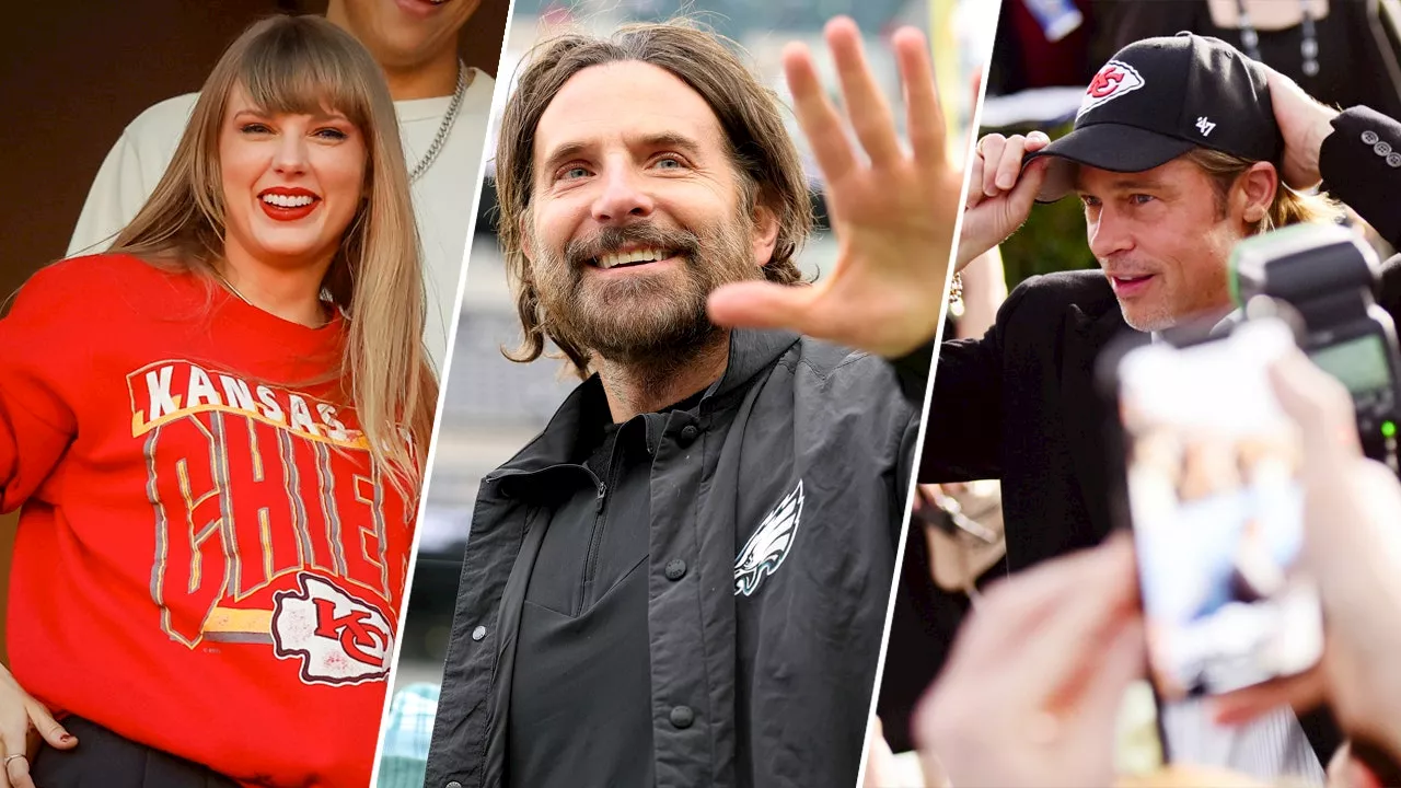 Super Bowl 2025: Taylor Swift, Bradley Cooper, Brad Pitt swear allegiance to Chiefs or Eagles