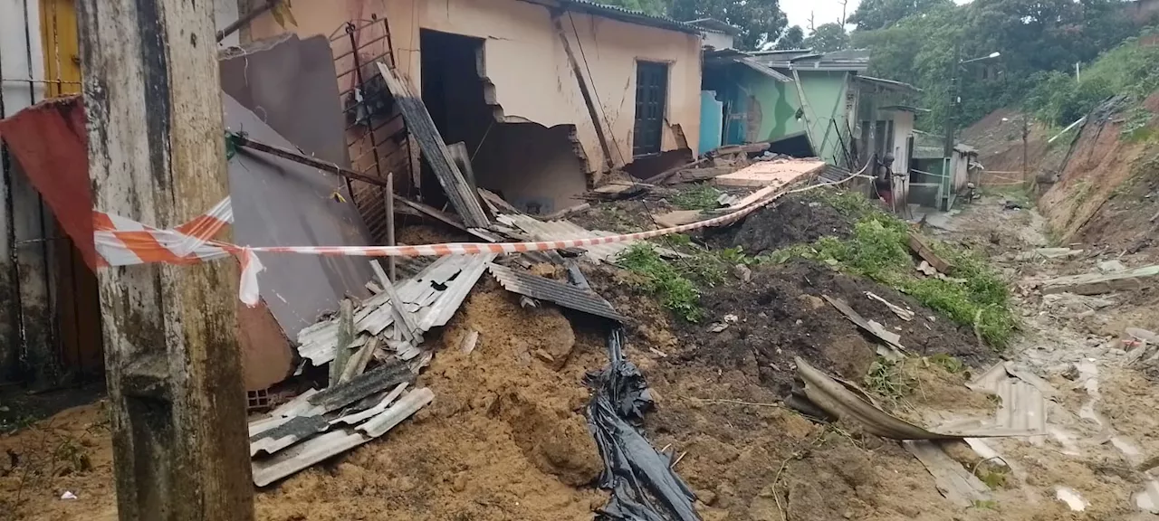 Chuva forte causa mortes, deslizamentos e alagamentos no Grande Recife