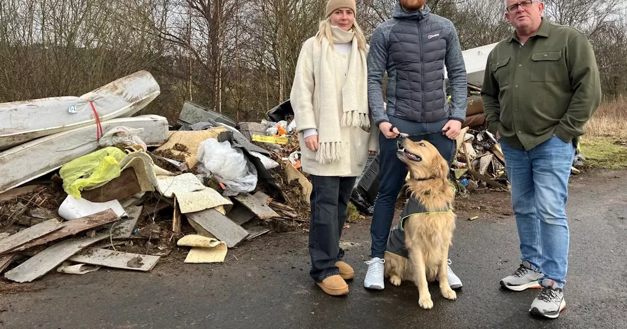 Rubbish Piles by Glasgow's M8 Pose Safety Risk and Anger Residents