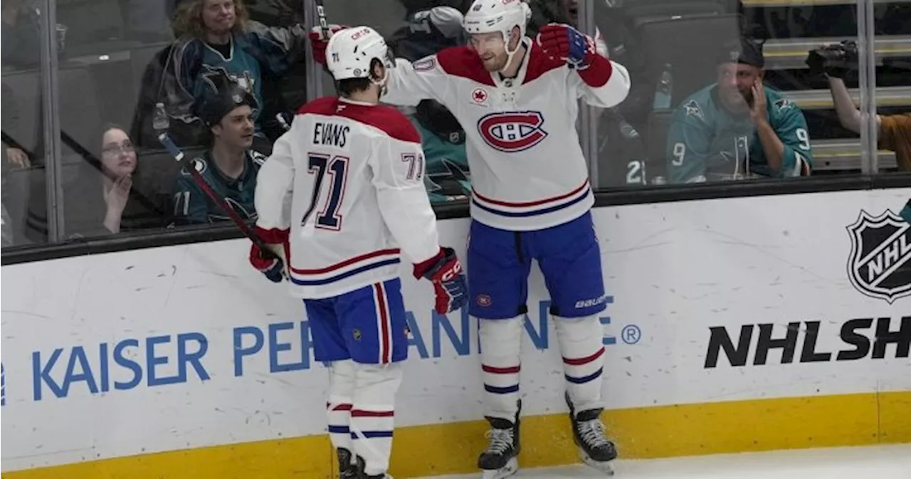 Canadiens Snap Five-Game Skid with Victory Over Sharks