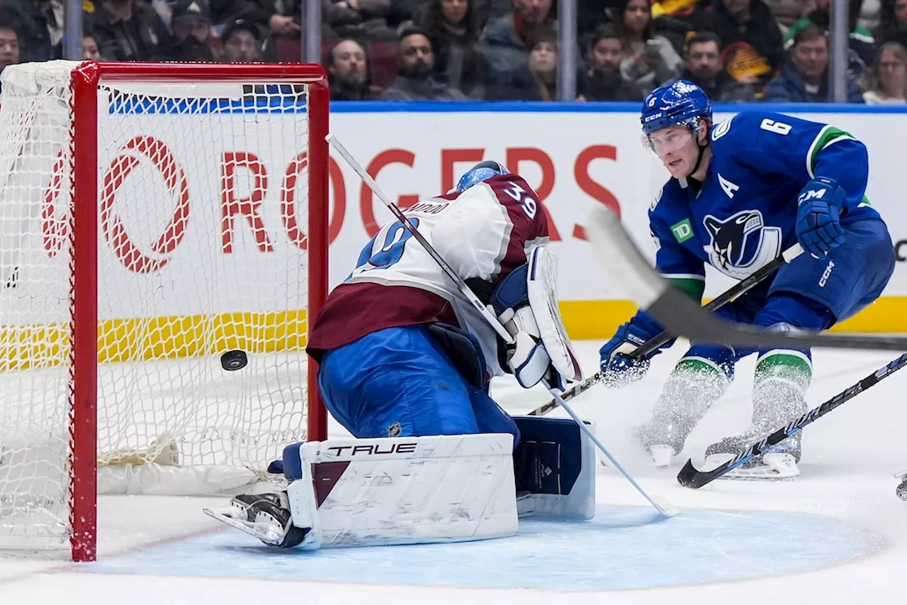 Canucks blank Avalanche 3-0 behind Demko's stellar performance