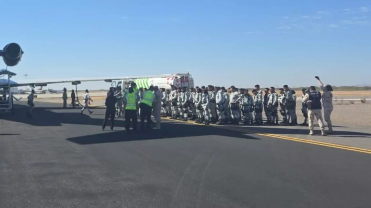 Arriban primeros elementos de Guardia Nacional a la frontera Norte; serán distribuidos entre Sonora y Arizona