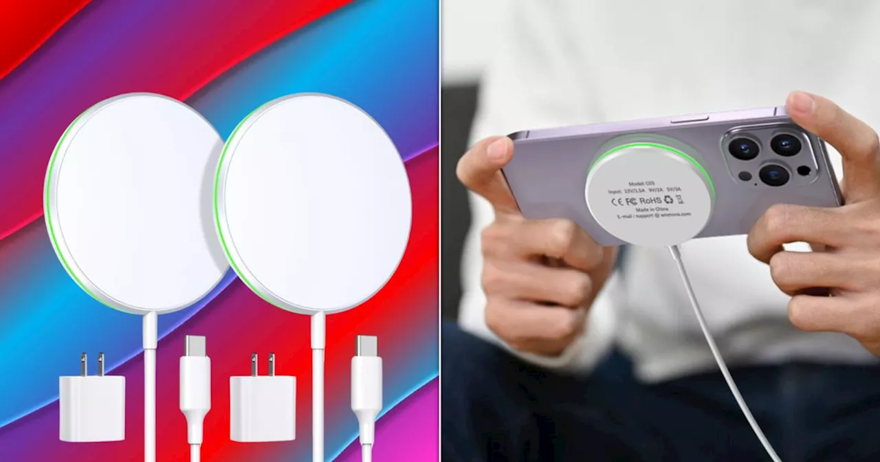 2-Pack Magnetic Wireless Chargers Work Just as Well as Apple's, Reviewers Say