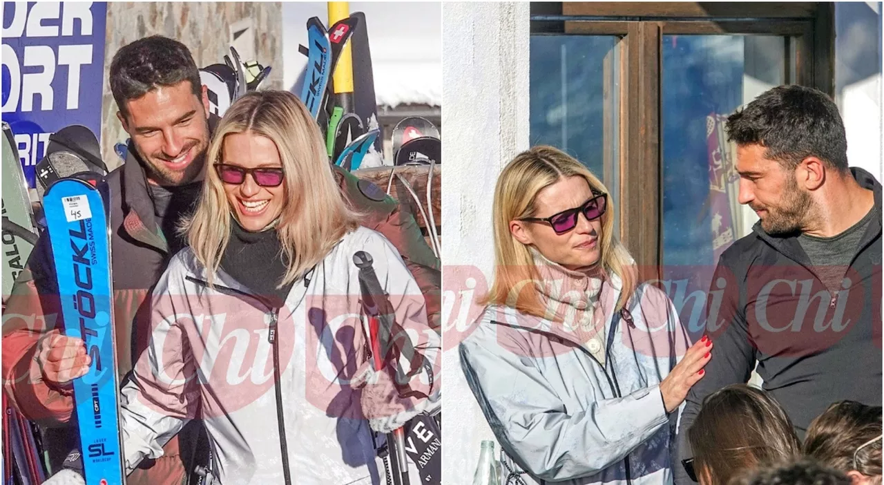 Michelle Hunziker ed Alvise Rigo insieme in montagna: chi è il modello ed ex rugbista (conosciuto alla festa d