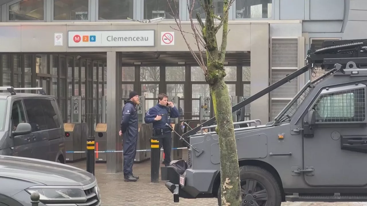 Tiroteo en Bruselas: disparan con kaslahnikov junto a una estación de metro