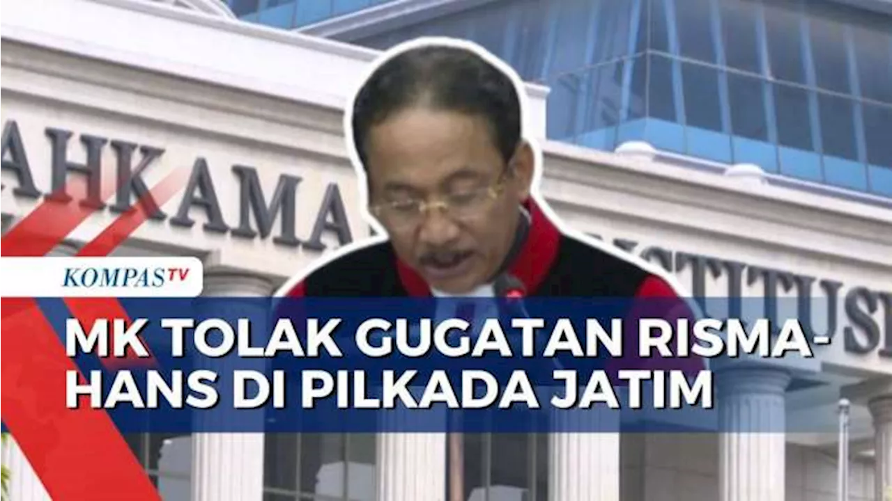 Ini Pertimbangan Hakim Tolak Gugatan Risma-Hans di Pilkada Jawa Timur