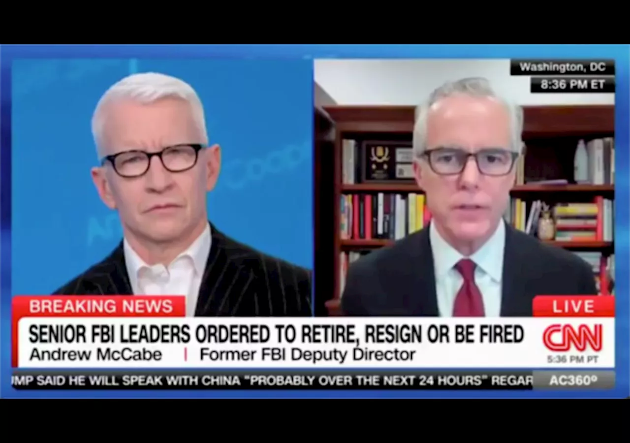 Ex-FBI Deputy Director Andrew McCabe Laments Recent Agent Firings: ‘Moment of Terror’