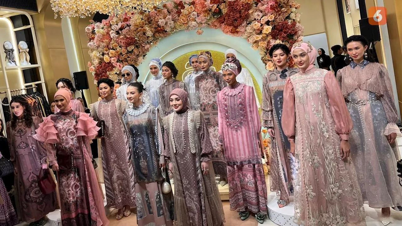 Raline Shah Pakai Koleksi Busana Raya Saat Shella Saukia Buka Butik Pertamanya