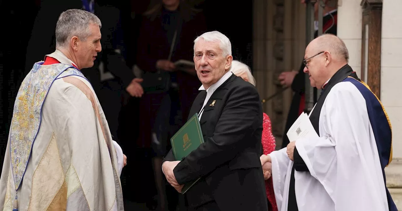 Sir Lindsay Hoyle hails 'dedicated parliamentarian' father at memorial service