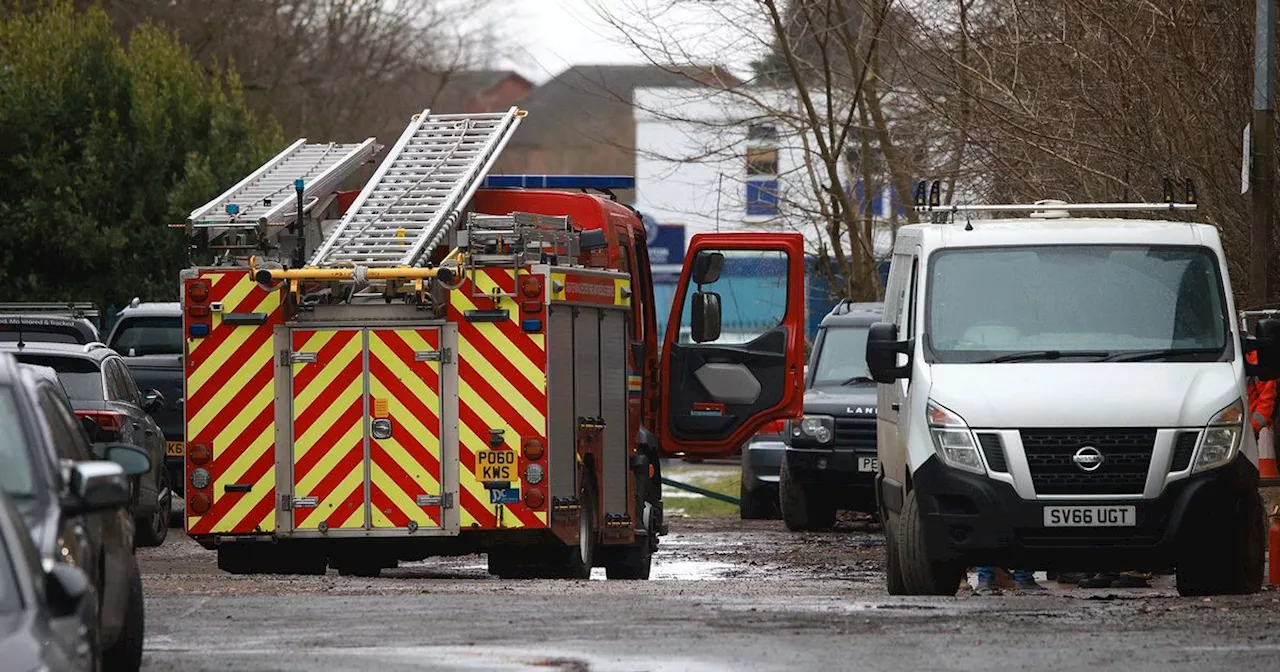 Six fire engines rush to street after warehouse blaze breaks out