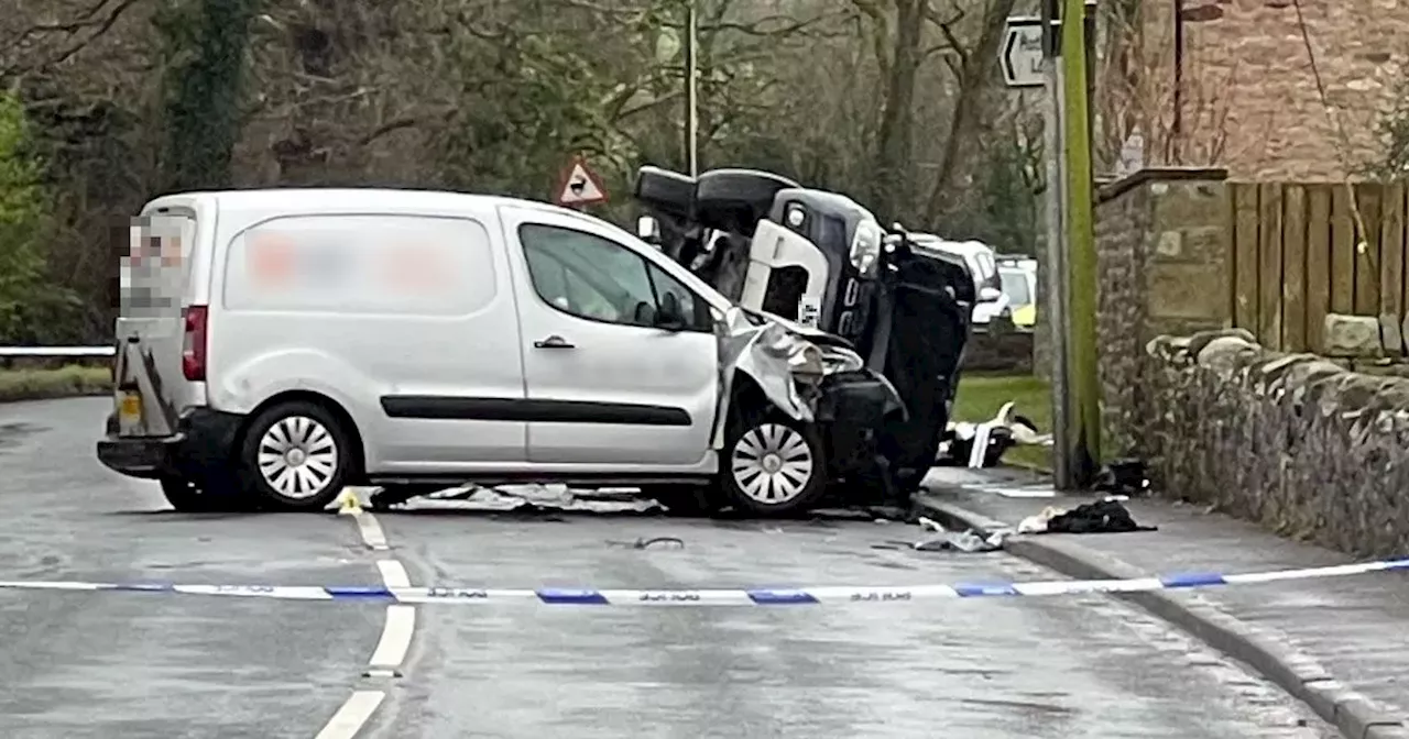 Woman fighting for life in hospital after car flips in horror crash