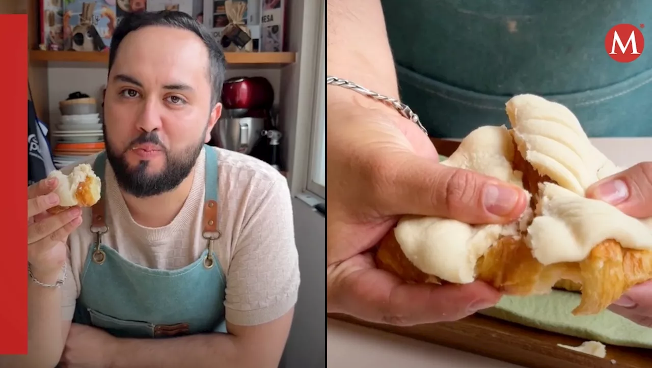 Chef mexicano fusiona croissant y concha en homenaje a 'Johanne Sacreblu'