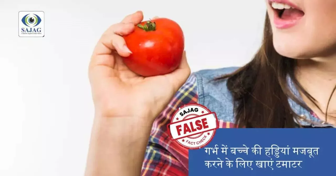 Fact Check: गर्भ में बच्‍चे की हड्डियां मजबूत करनी है, तो दोपहर में खाएं एक टमाटर, Dr ने कहा- 'खाेखला है दावा'