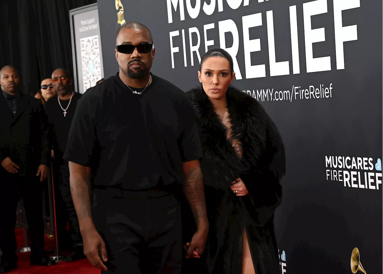 Kanye West and Bianca Censori Reject GlamBOT Slow-Motion Camera at the Grammys