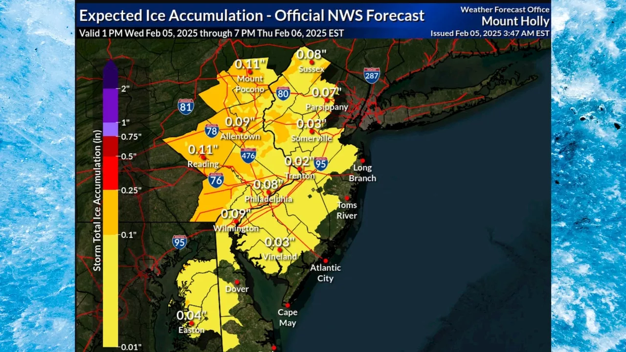 Dangerous Winter Storm to Bring Ice and Snow to New Jersey