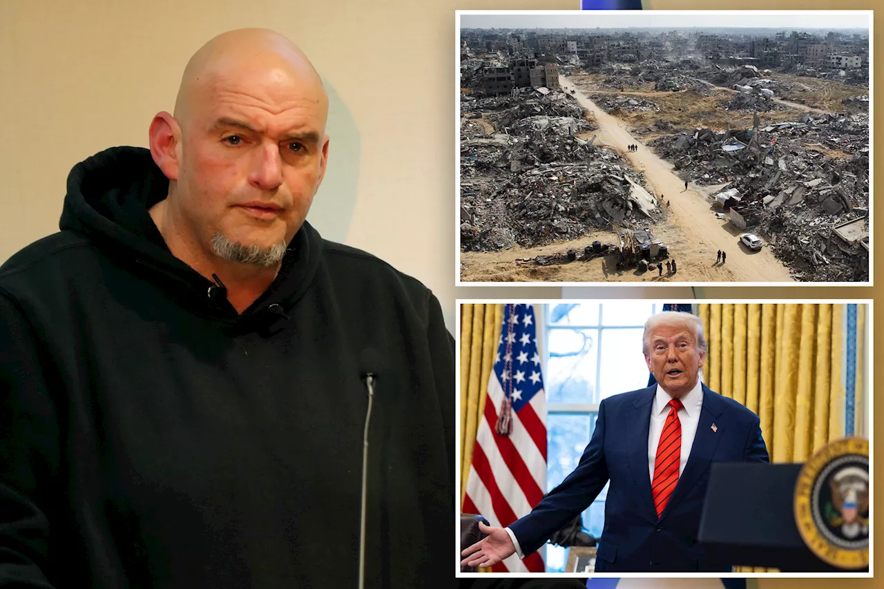 Sen. John Fetterman 'fully' supports Trump's plan to send US troops to take over Gaza