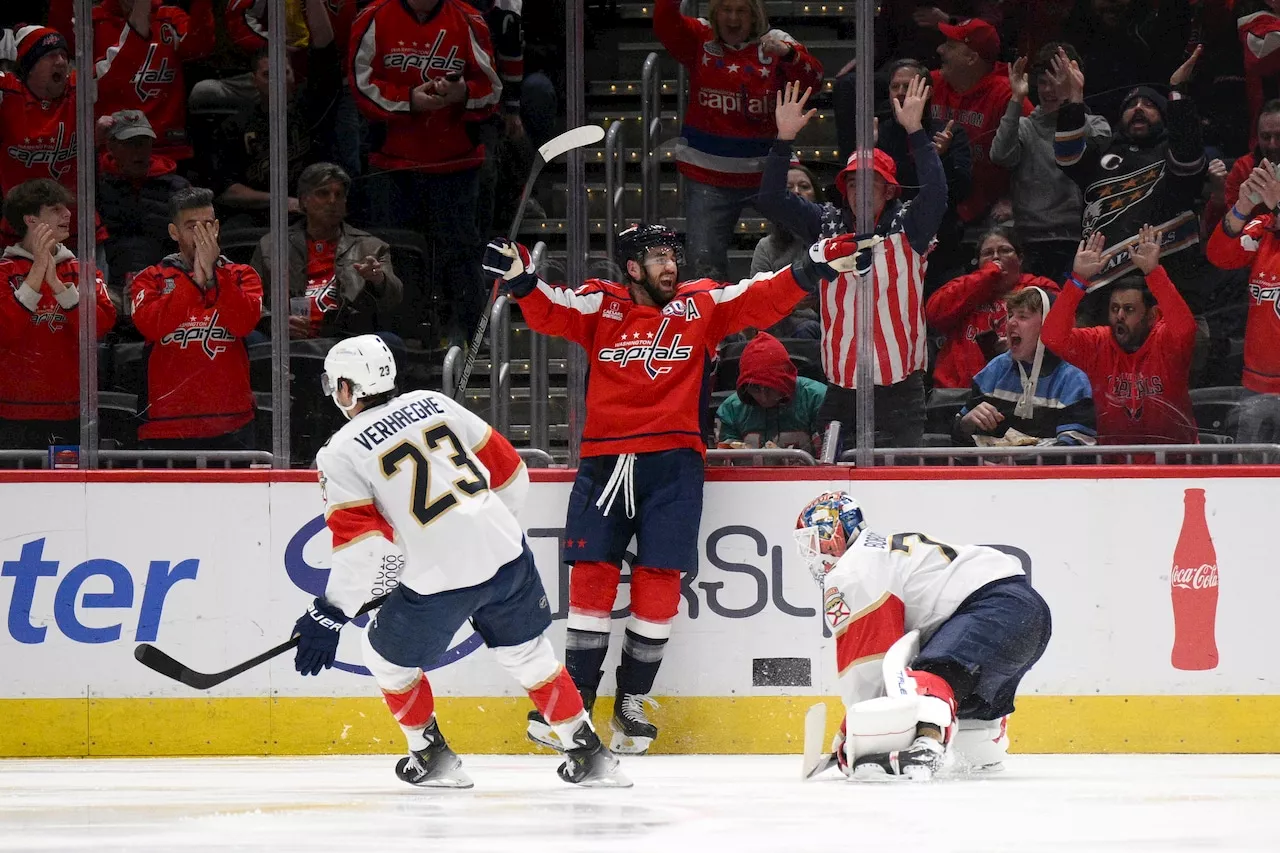 Ovechkin Nets 878th Goal, Capitals Edge Panthers