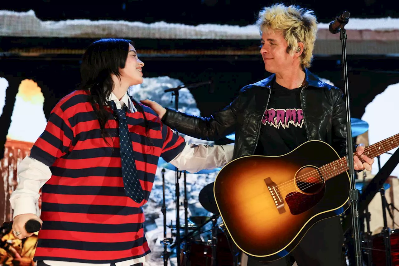 Billie Eilish Surprises Green Day at FireAid Benefit Concert