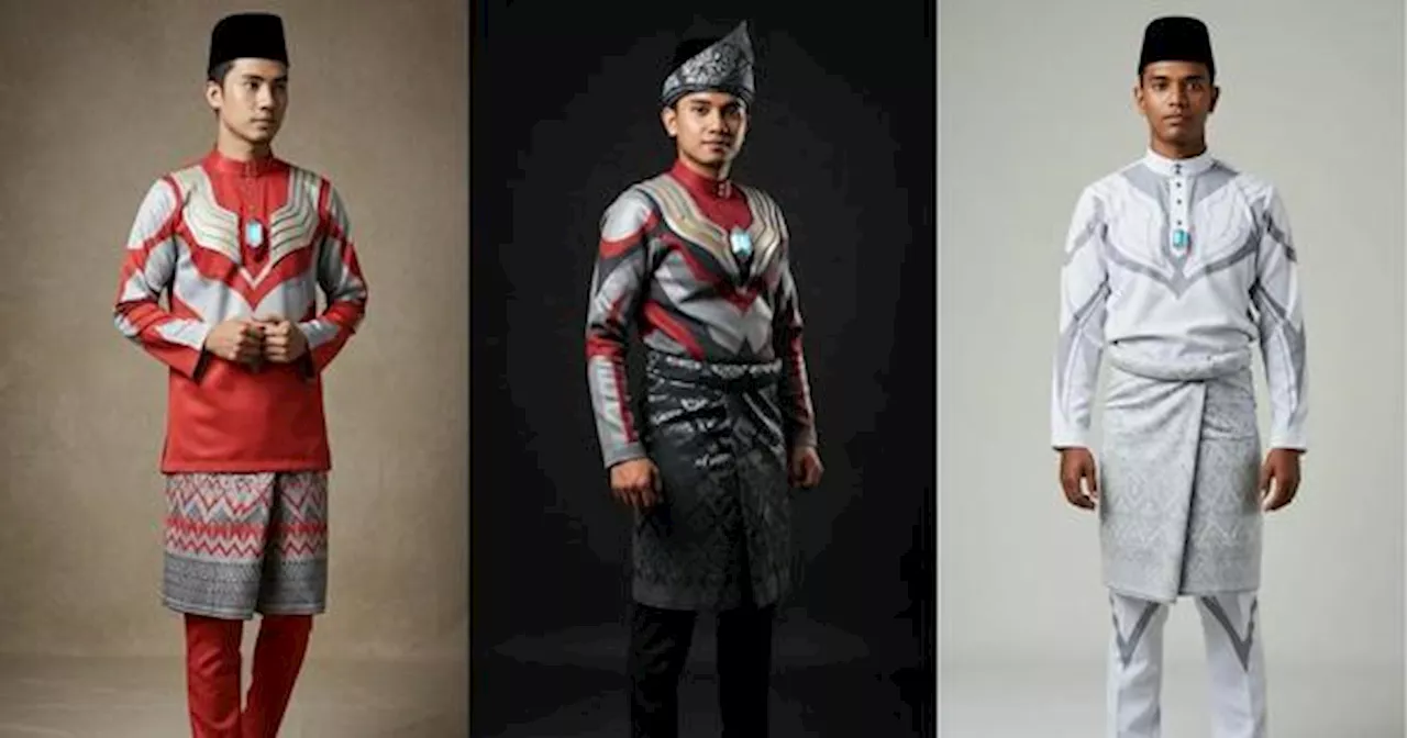 Netizen Tertarik Dengan Design Baju Melayu Raya Ultraman - 'Jangan Bagi Anak Aku Nampak'