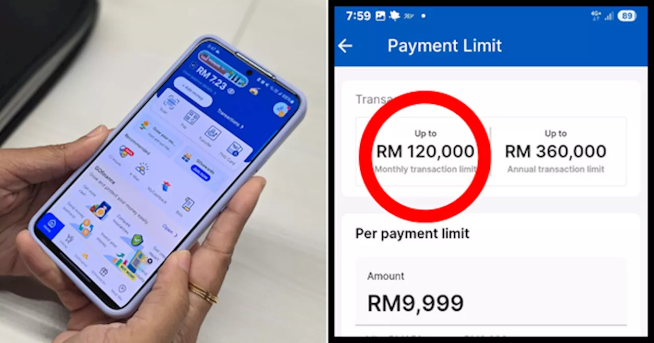 Your Touch 'n Go eWallet Transaction Limit Is RM120,000 — You Might Want To Change That