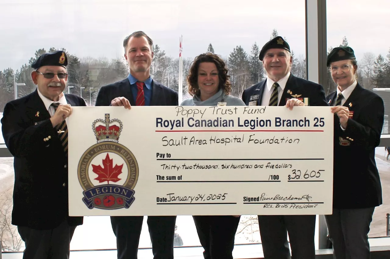 Royal Canadian Legion Donates New Gastroscope to Sault Area Hospital