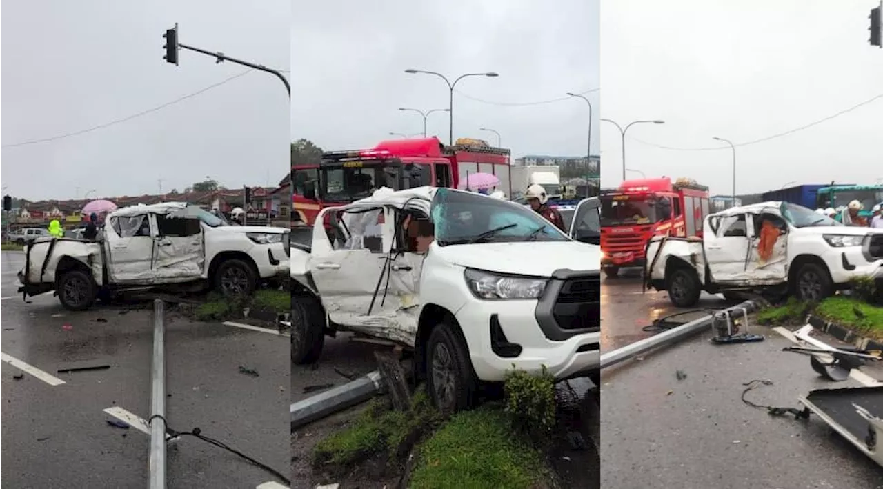 Woman killed in Kota Tinggi road accident involving truck and sand lorry