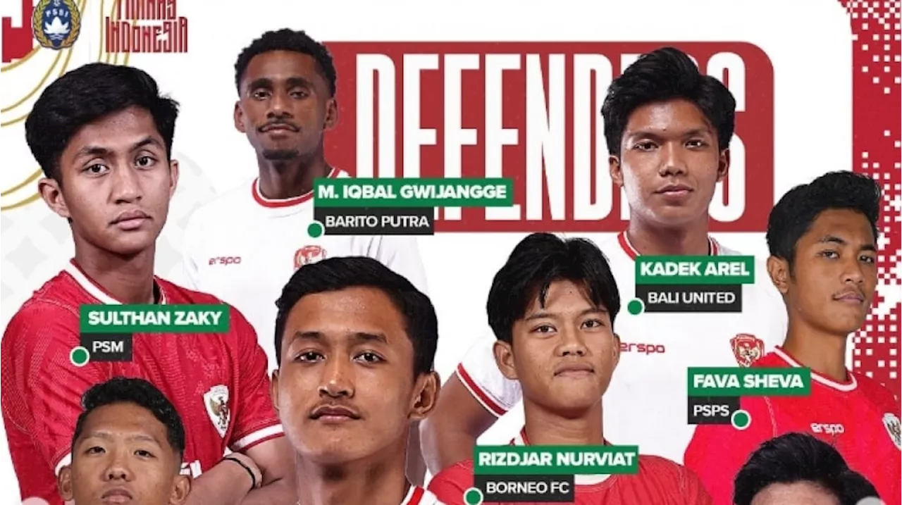 23 Pemain Timnas U-20 Indonesia untuk Piala Asia U-20 2025