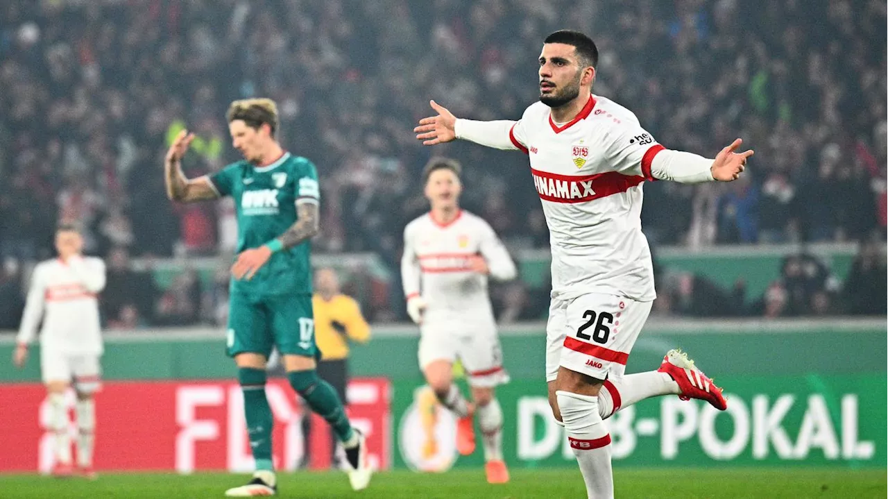 1:0 durch Deniz Undav: VfB Stuttgart bezwingt Augsburg und steht im DFB-Pokal-Halbfinale