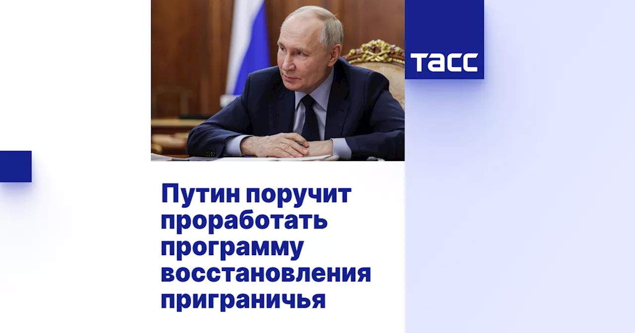 Путин поручил правительству проработать программу восстановления приграничья Курской области