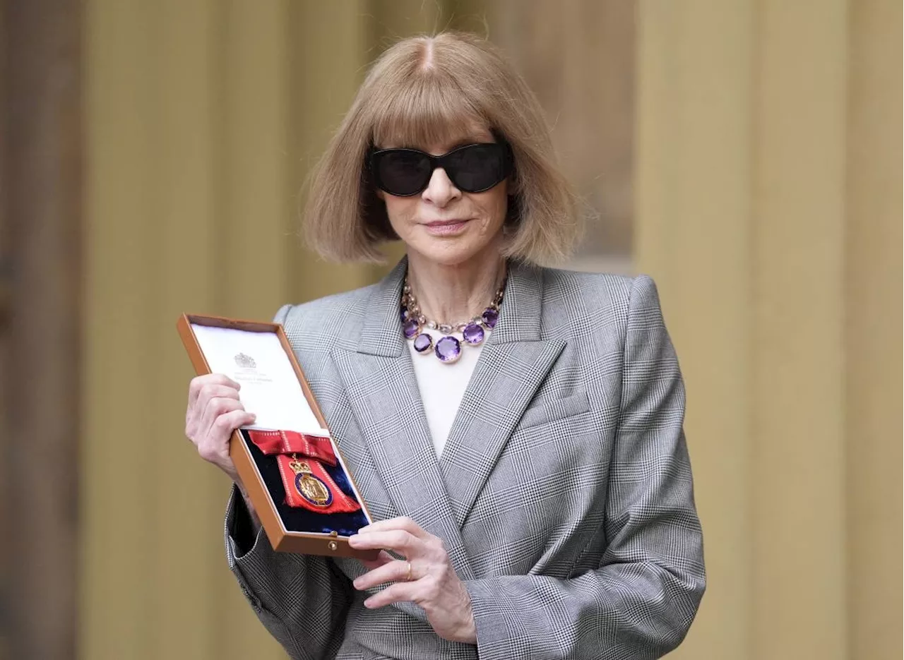 Anna Wintour vows to keep working as receives latest UK honor