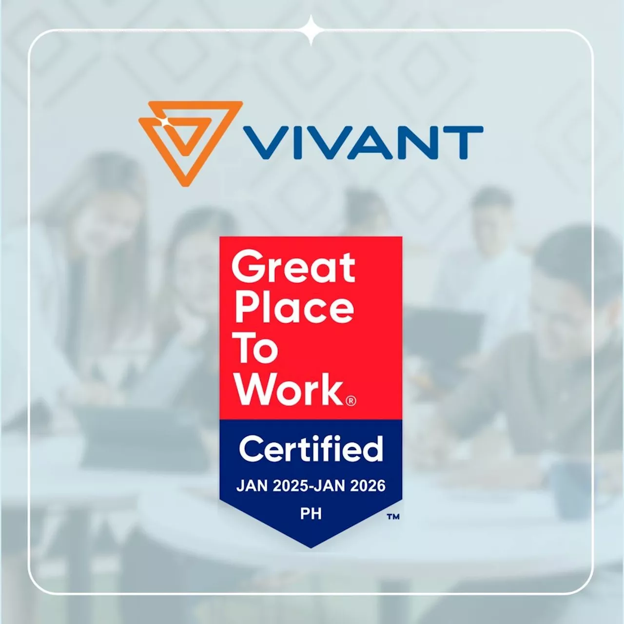 Vivant Corp. earns 2024 Great Place To Work certification