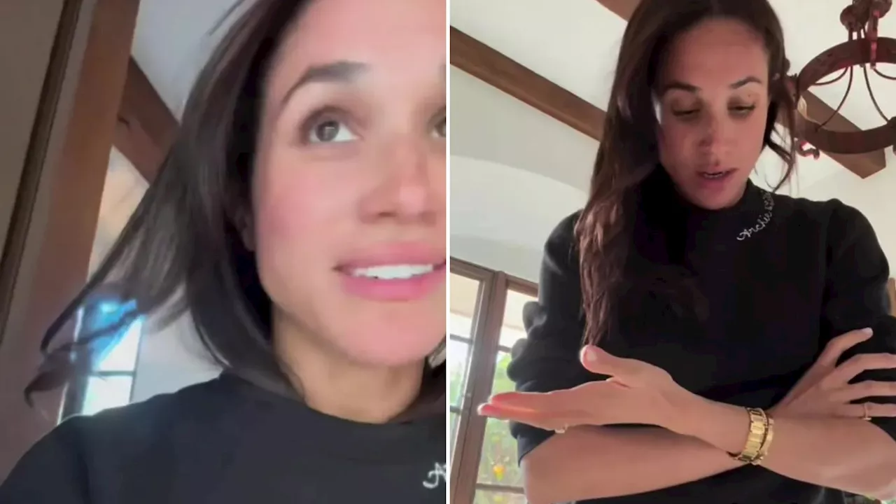 Meghan Markle posts new vid opening T-shirts donated from Billie Eilish for mum whose home devastated in...