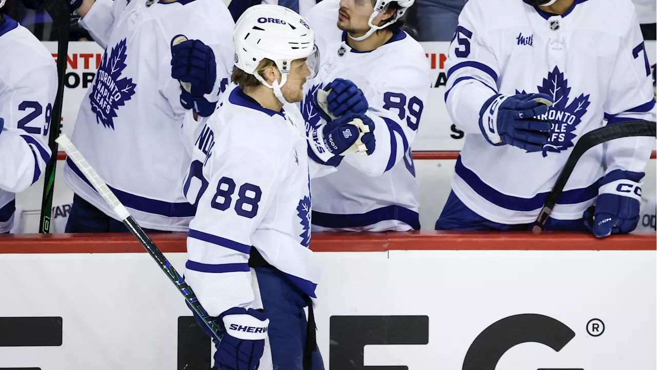 Nylander nets hat trick as Leafs douse Flames