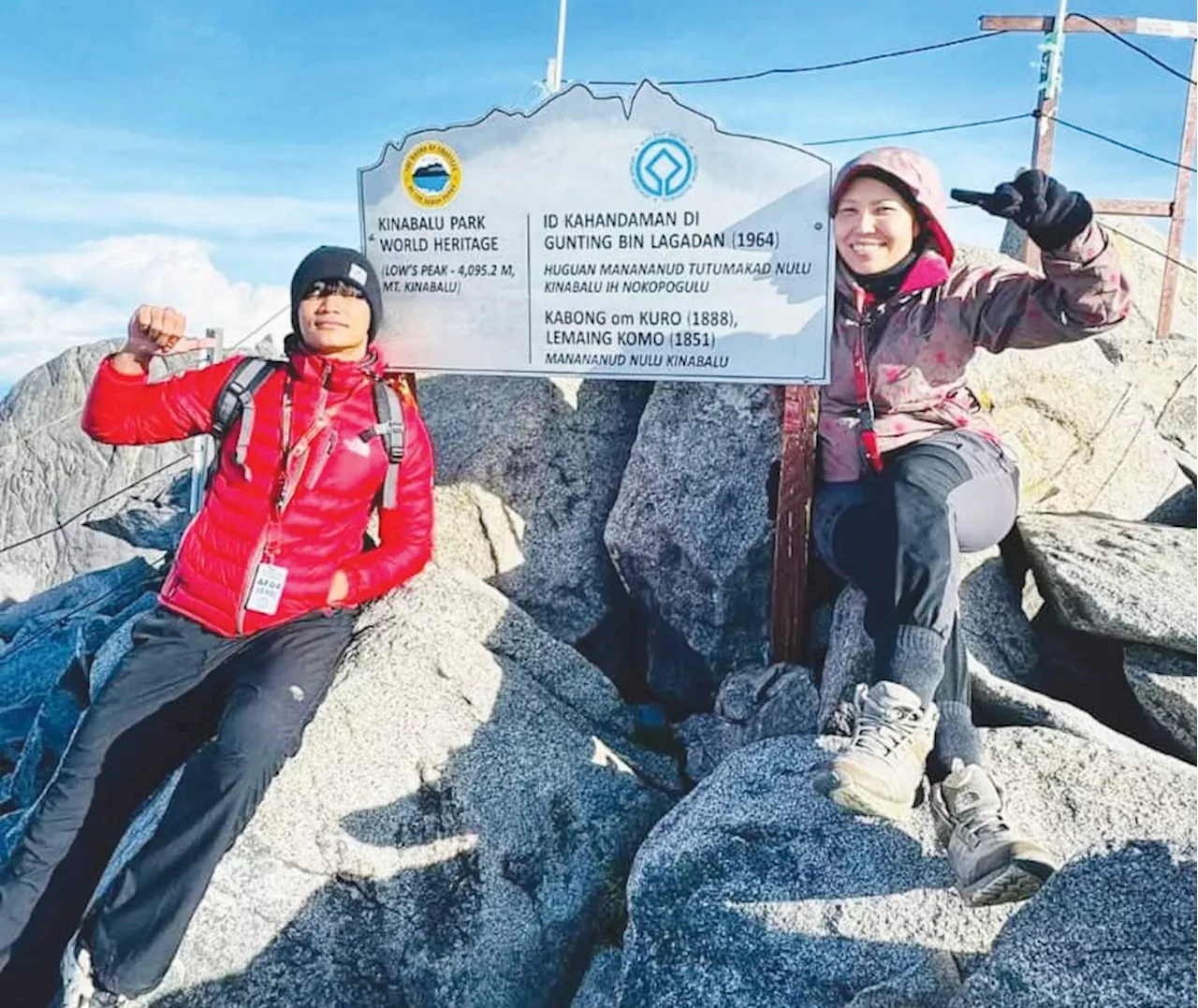 Cemerlang SPM, ibu bawa anak daki Gunung Kinabalu