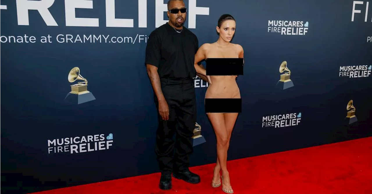 Sem censura: os outros looks ousados e bizarros da mulher “nua” de Kanye West