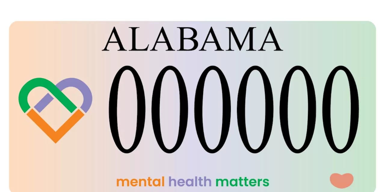 Alabama Unveils 'Mental Health Matters' License Plate