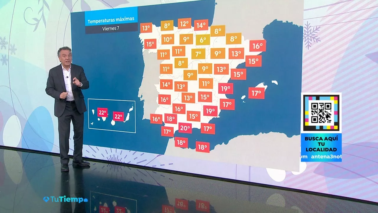 Lluvias y nevadas sorprenden a España este viernes