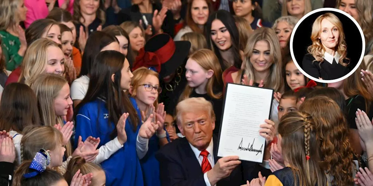 J.K. Rowling felicita a Trump por su orden contra las mujeres trans: «Enhorabuena a quienes intentaron dest...