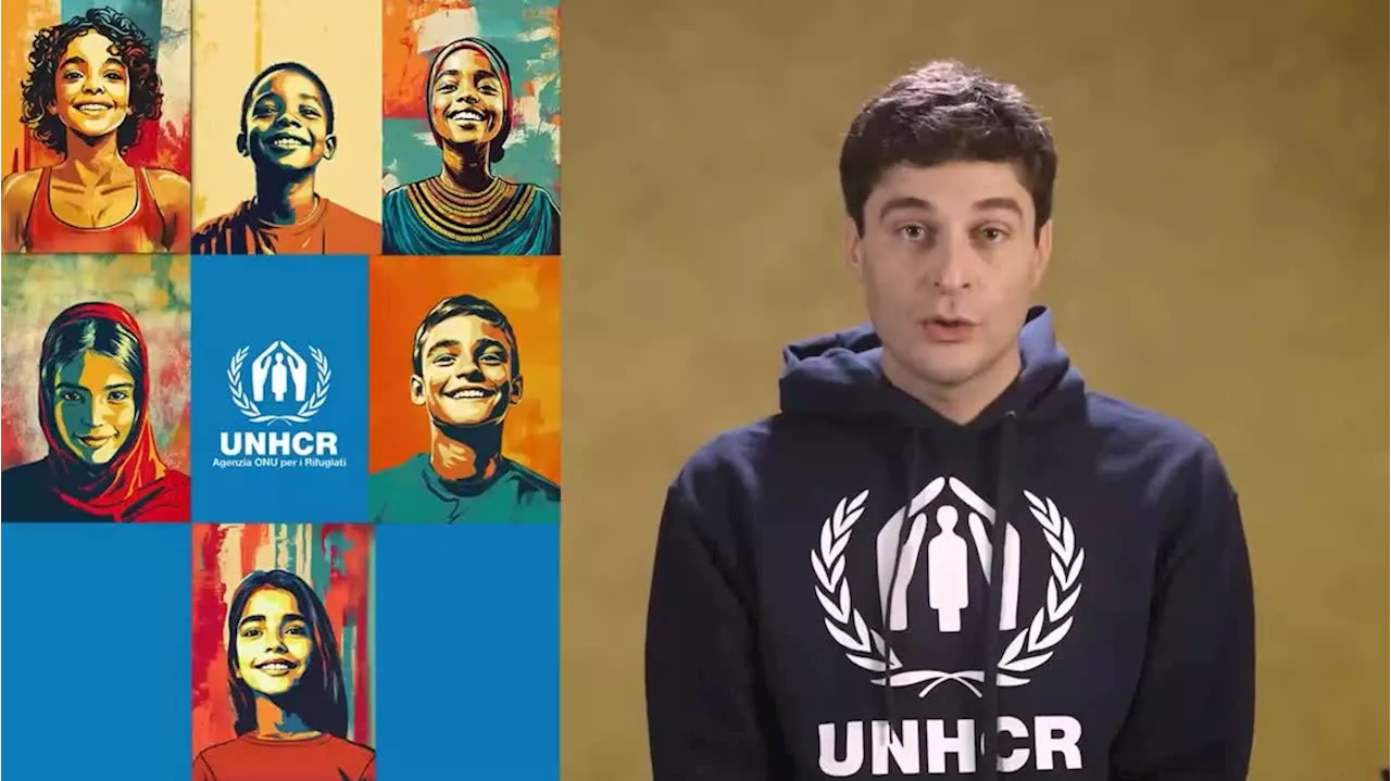 Unhcr, la campagna 'Coloriamo il futuro dei bambini rifugiati' con Lino Guanciale