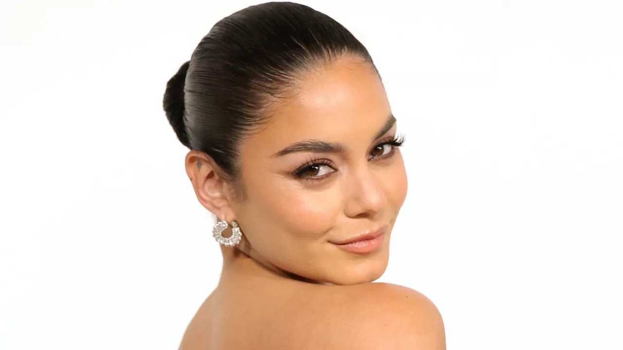 Vanessa Hudgens's Chrome Cat-Eye Manicure Is the Ultimate Moonstone Magic