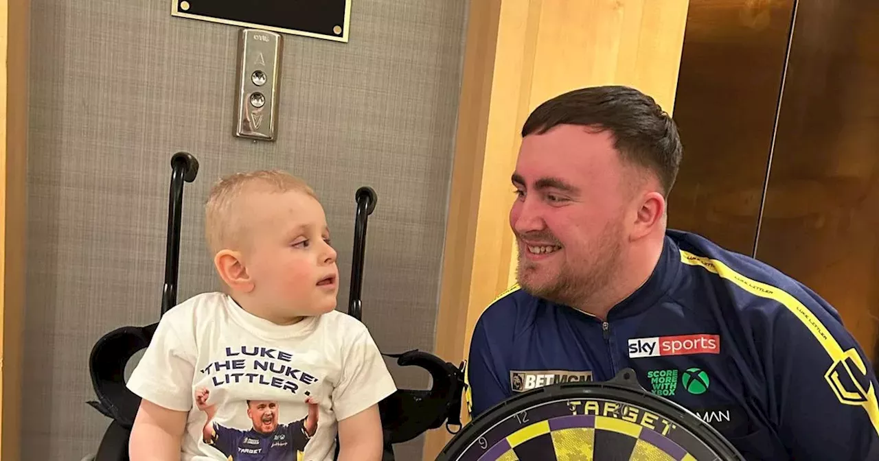 Darts Mad Toddler Meets His Hero Luke Littler